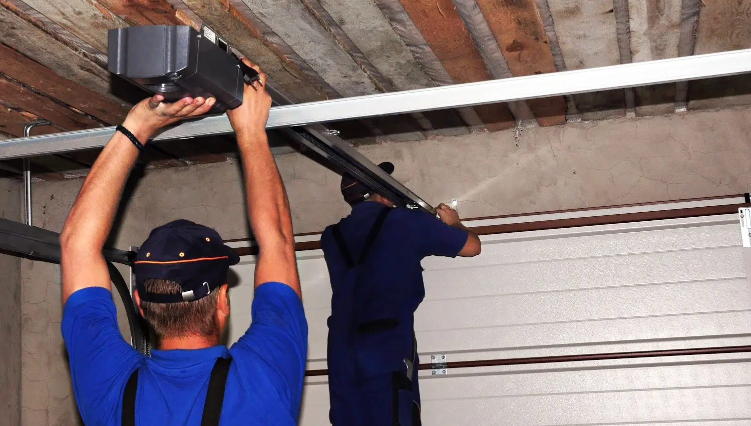 Garage door installation for residential and commercial properties, featuring modern and traditional designs.